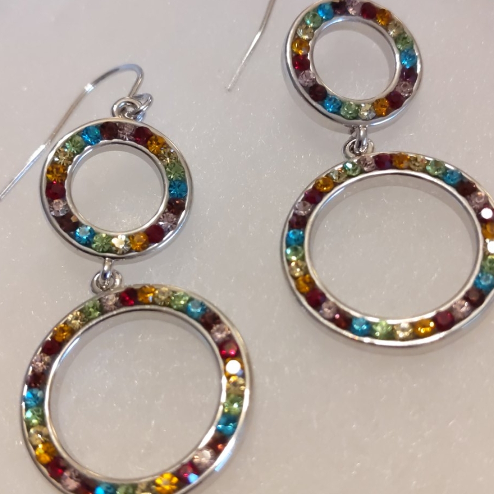 Multicolored earrings - Picture 2 of 3
